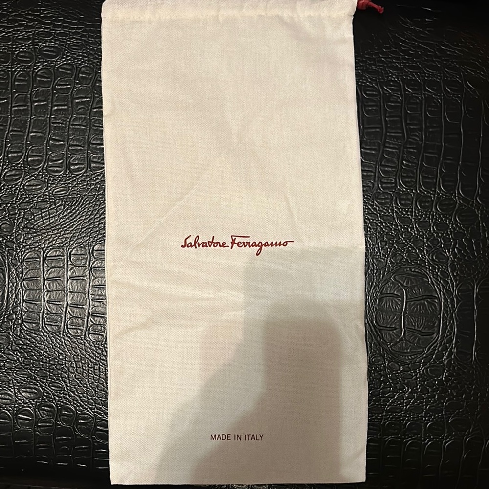 Salvatore Ferragamo White Dust Bag